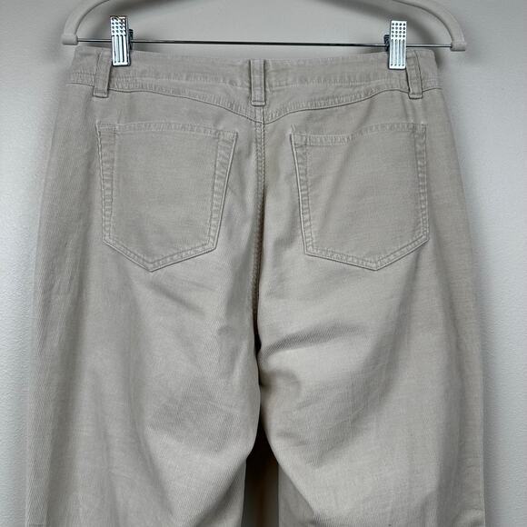 Talbots Corduroy Pants Vintage Y2K Stretch Boot Cut Beige Light Tan 6 Classic - Picture 4 of 6